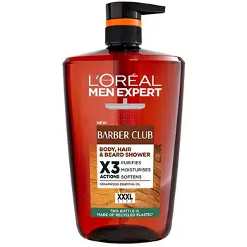 L´Oréal Men Expert Barber Club Body, Hair & Beard Shower - Sprchový gel na tělo, vlasy a vousy 1000ml