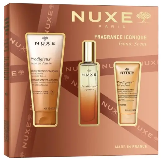 Nuxe Prodigieux Aceite De Ducha 100 Ml + Parfum 30 Ml + Leche Corporal 30 Ml