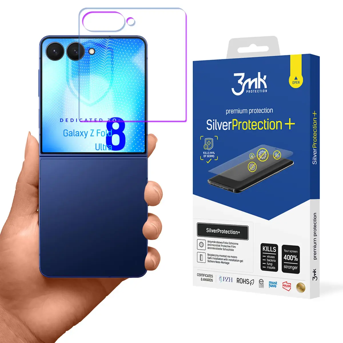 3mk SilverProtection+ kaitsekile telefonile Samsung Galaxy Z Fold 8 Ultra (F976)