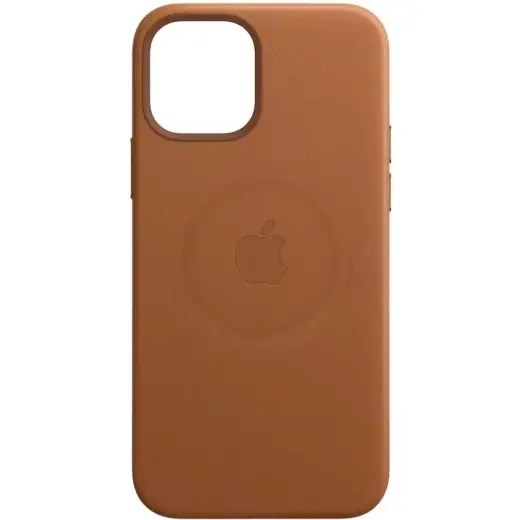 MHKF3FE|A Apple Leather Magsafe Cover for iPhone 12|12 Pro Saddle Brown