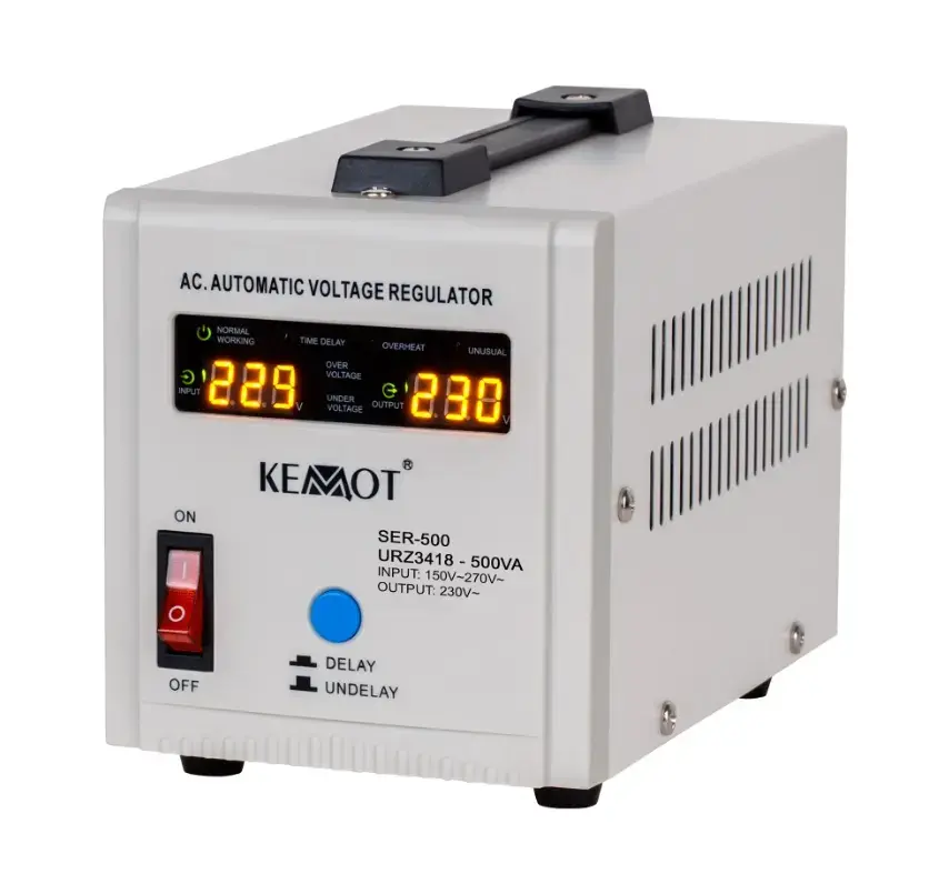 KEMOT Vienfāzes sprieguma stabilizators 230Vac 500VA