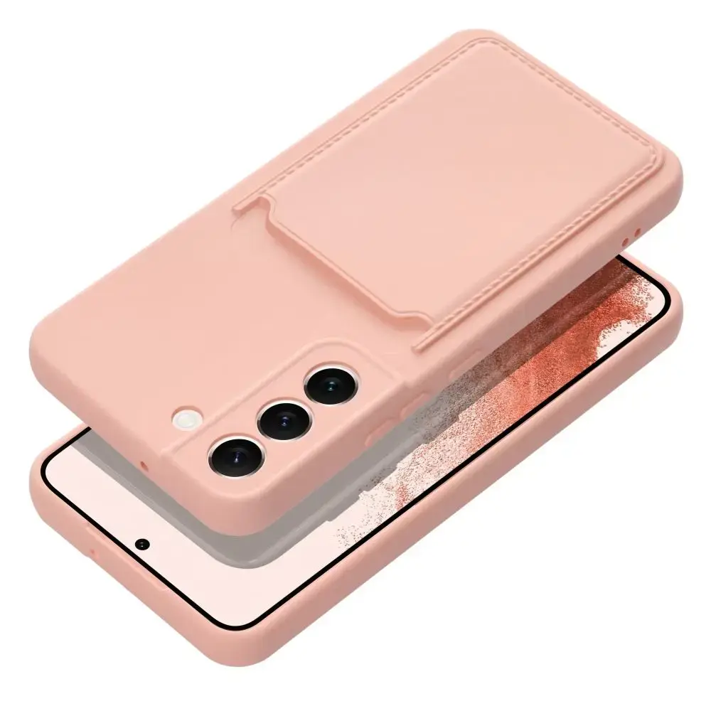 Card maciņš telefonam Samsung Galaxy A35 rozā