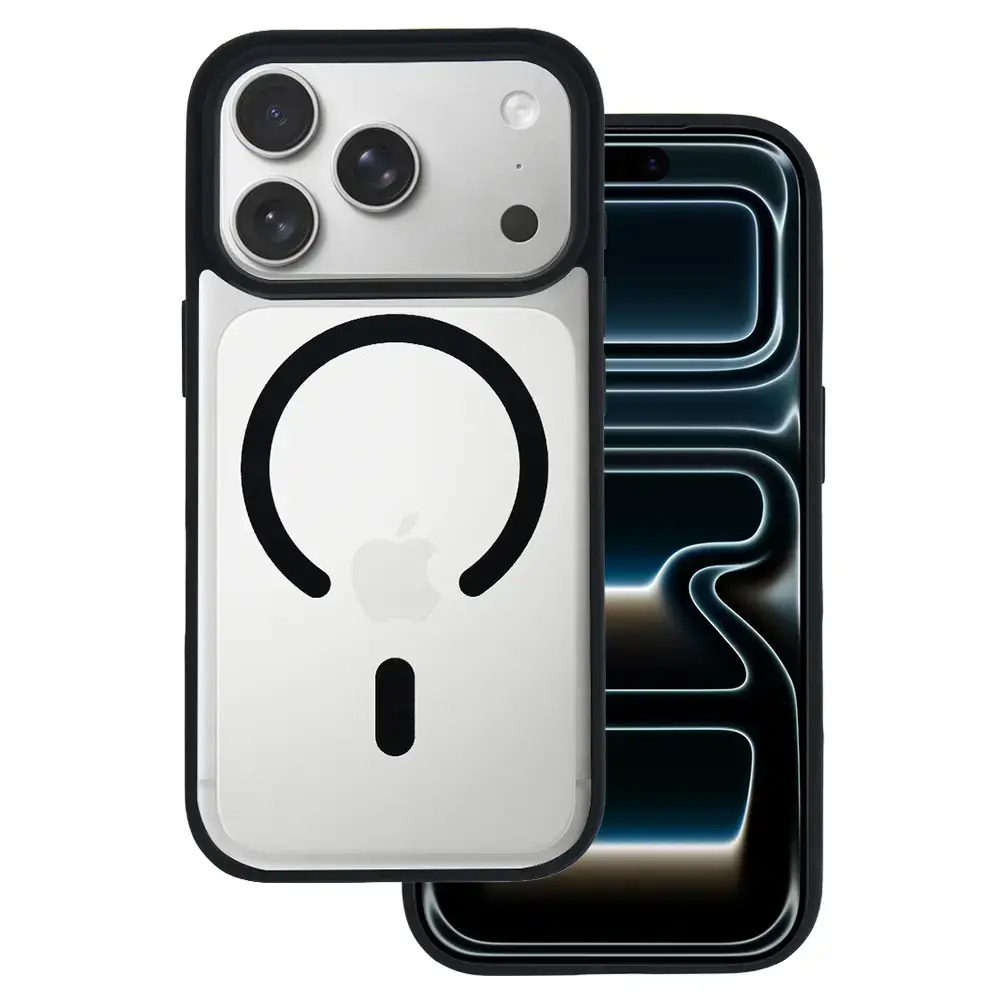 Acrylic Color Magsafe Case for Iphone 17 Pro black
