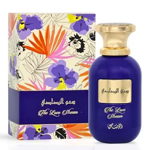 RASASI Somow Al Rasasi the Love Stream Eau De Parfum Spray 100ml (3.4 Oz) | Luminous Citrus Floral Perfume with Bergamot, Mandarin & Jasmine | Clean M