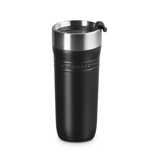 Termosinis puodelis ON THE GO 350 ml matinės juodos spalvos