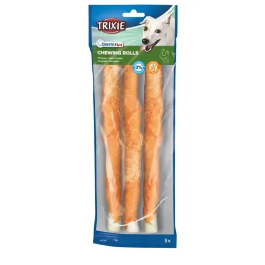 Gardums suņiem : Trixie Chewing Rolls with Chicken 17cm, 3gab*140g