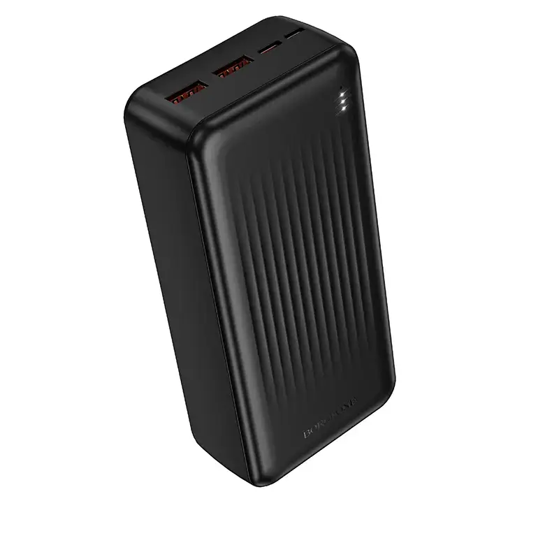 Borofone BJ80B Clever ārējais akumulators (powerbank) | 30 000 mAh | 22.5W | PD, QC | USB-A, USB-C | melns