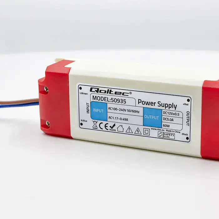 Qoltec LED Driver IP20 60W | 12V | 5A