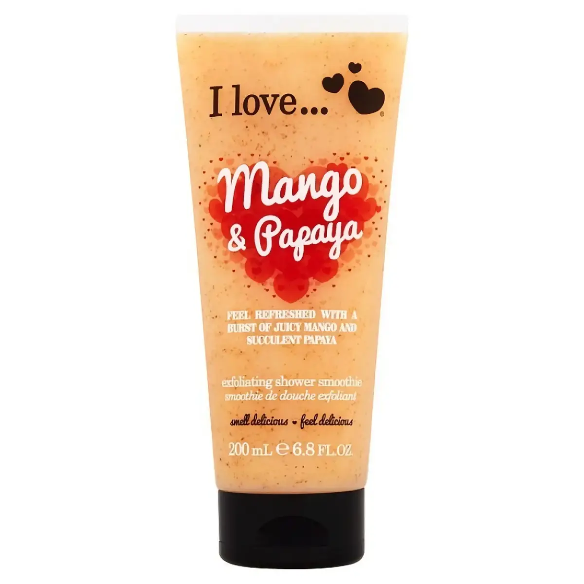 I Love, Originals, Mango & Papaya, Exfoliating, Shower Gel, For All Skin Types, 200 ml