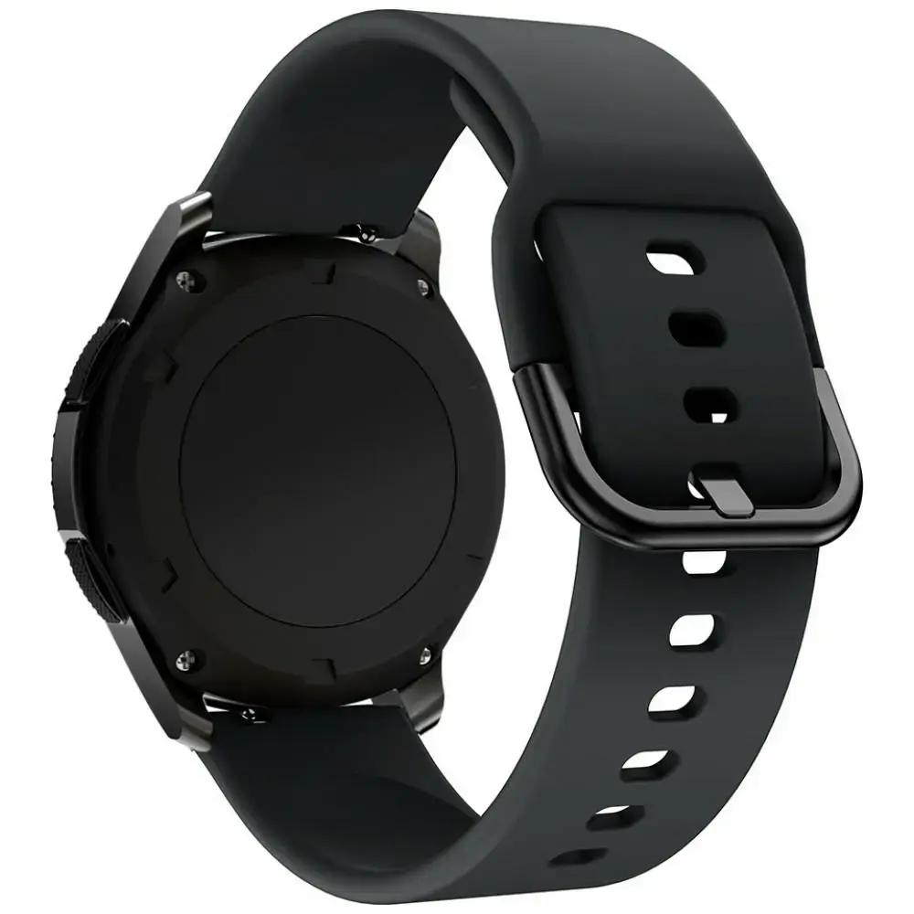 Beline Saiboro viedpulksteņa siksniņa priekš Huawei Watch GT 3/4/5/6 | silikons | melna