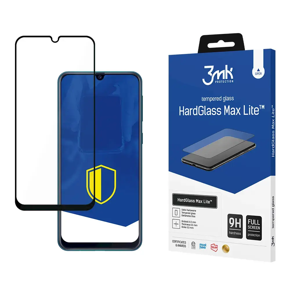 3mk HardGlass Max Lite aizsargstikls telefona ekrānam Samsung Galaxy M31s (M317) ar uzstādīšanas rāmi