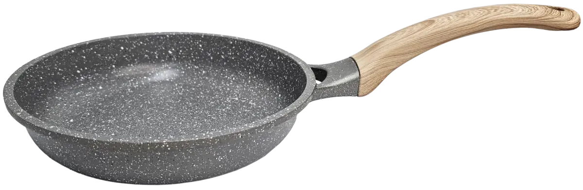 Panna alumīnija Amber 20cm, ar koka imitācijas rokturi