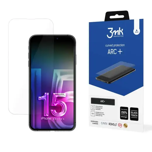 3mk ARC+ kaitsekile telefonile iPhone 15