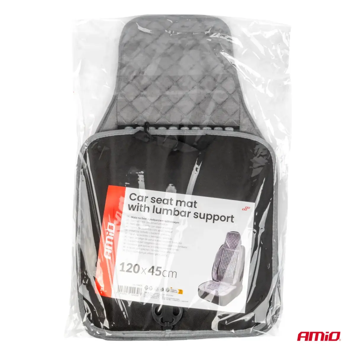 Car seat mat with lumbar support 45x120cm CSM-17 AMIO-04430