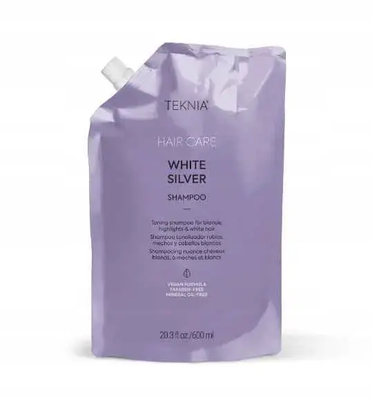 Lakme Teknia White Silver Szampon Do Wł.siwych I Blond Refill 600ml