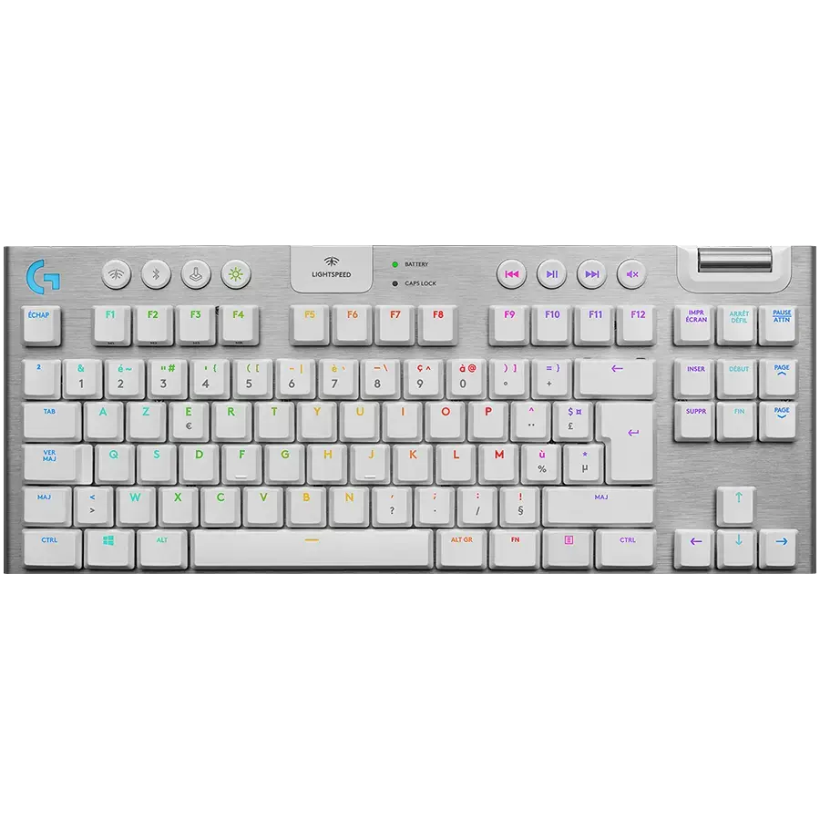 LOGITECH G915 TKL LIGHTSPEED Wireless Mechanical Gaming Keyboard - WHITE - NORDIC - TACTILE