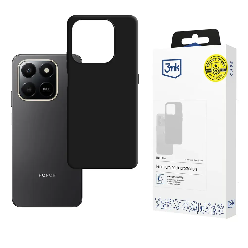 3mk Matt Case for Honor X7D - matte black