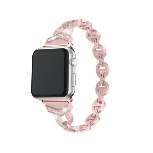 Fusion Bracelet loop viedpulksteņa siksniņa priekš Apple Watch (42/44/45 mm) | nerūsējošs tērauds | rozā