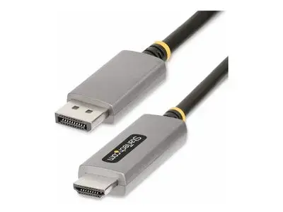 StarTech.com 6ft (2m) DisplayPort to HDMI Adapter Cable, 8K 60Hz, 4K 144Hz, HDR10, DP 1.4 to HDMI 2.1 Active Video Converter, DisplayPort Desktop to HDMI Monitor, M|M - DisplayPort to HDMI Cord (133DISPLAYPORTHDMI21) - adapter cable - DisplayPort | HDMI -