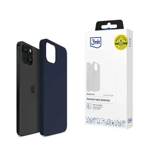 3mk Silicone чехол для телефона iPhone 15 тёмно-синий