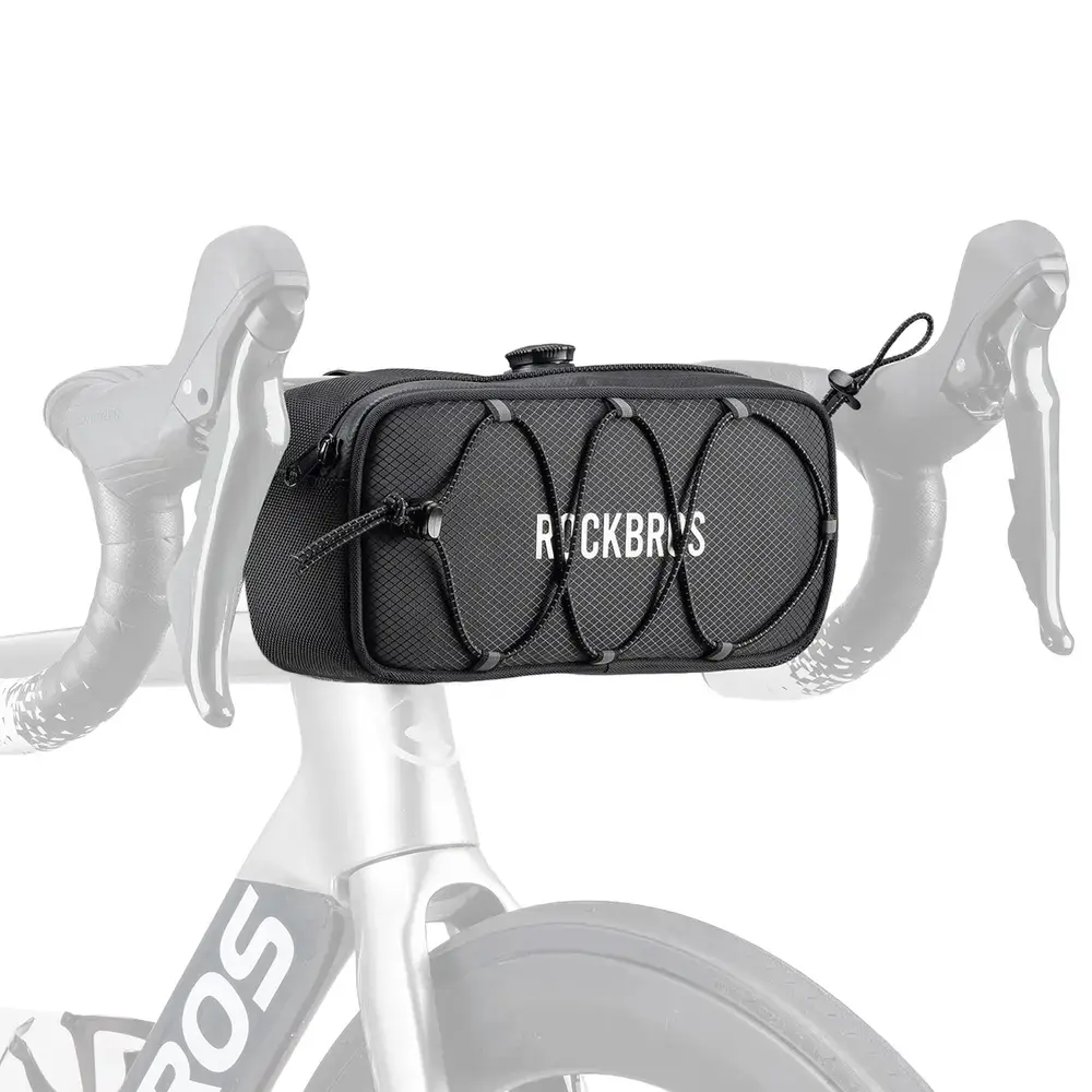 Torba na kierownicę 1,9L Rockbros TL001 ROAD TO SKY wodoodporna – czarna