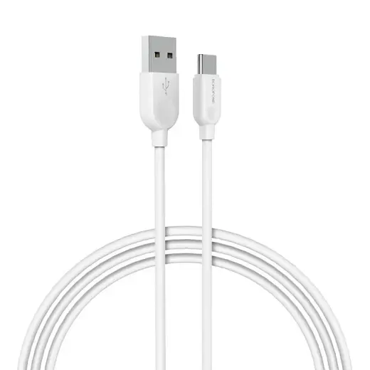 Borofone BX14 LinkJet data transfer and charging cable | USB-A to USB-C | 12W | 3m | white