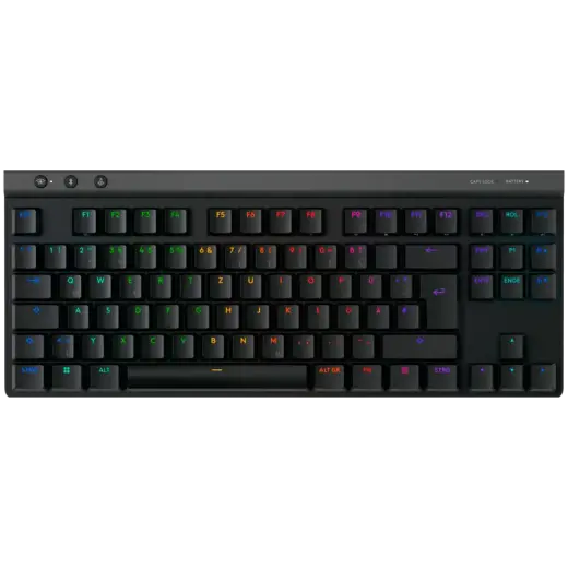 LOGITECH G515 LIGHTSPEED TKL Wireless Gaming Keyboard-BLACK-FRA-2.4GHZ/BT-EMEA28i-935-TACTILE