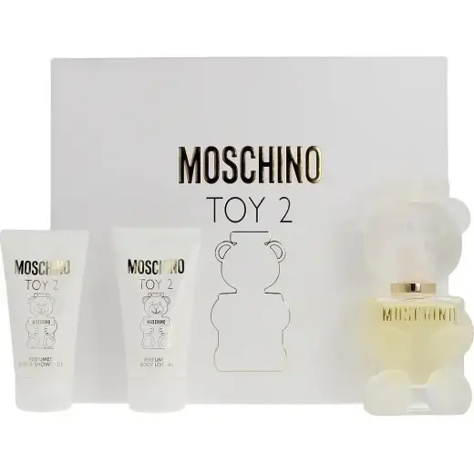 Set Moschino: Toy 2, Eau De Parfum, For Women, 50 ml + Toy 2, Hydrating, Body Lotion, 50 ml + Toy 2, Shower Gel, For All Skin Types, 50 ml