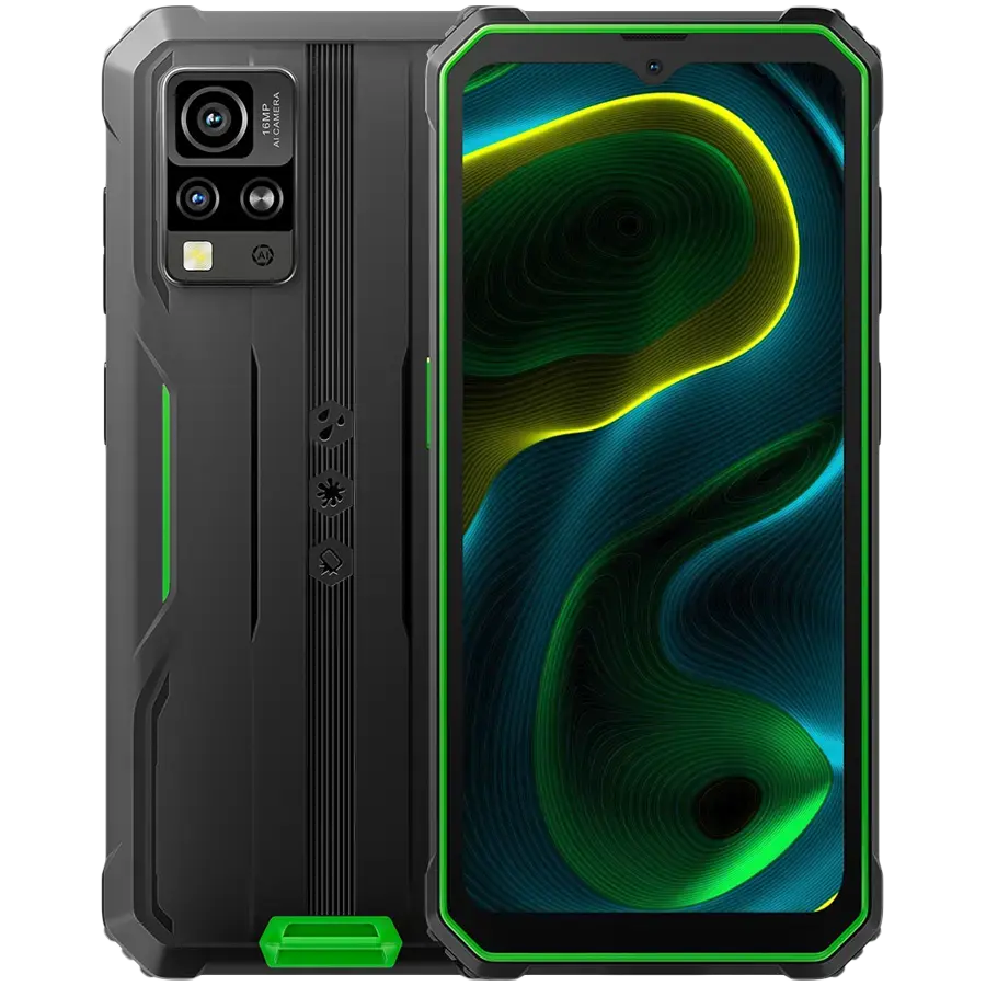Blackview Rugged BV4800SE LTE 6.56" HD+IPS 720x1612 90Hz 4Gb+64Gb UMS9320E Octa-Core 1.8GHz CAM Front 8MP Rear 16MP+2MP NFC 5100mAh NO Charger Android 15 Green