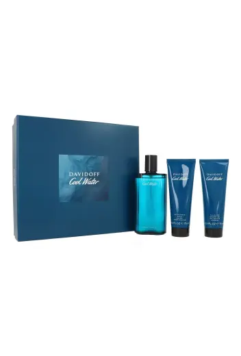Set Davidoff Cool Water Edt 125ml + Shower Gel 75ml + After Shave Balm 75ml