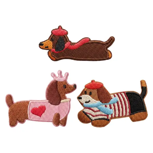 Patch dachshund 3pcs set