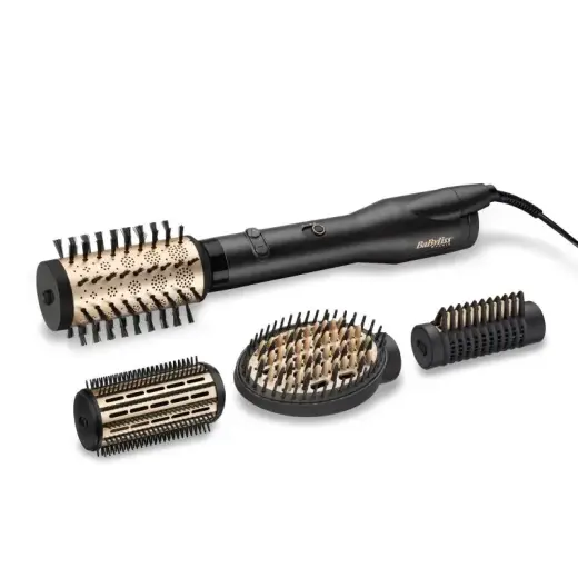 BaByliss Rotating Hot Air Brush (AS970E) Big Hair Lustre black gold