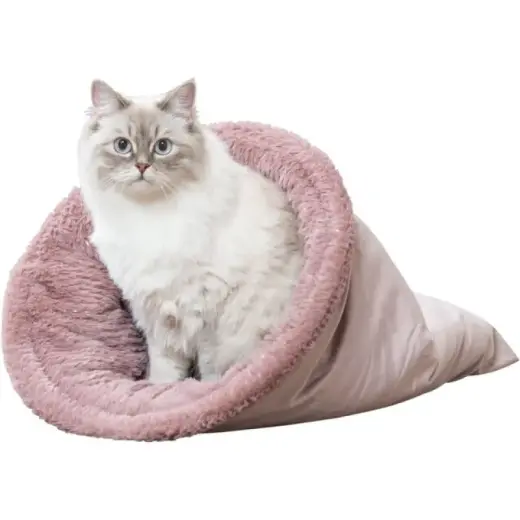 Guļvieta dzīvniekiem - Trixie Xmas Livia Soft cuddly sack, square, ø 40 × 60 cm