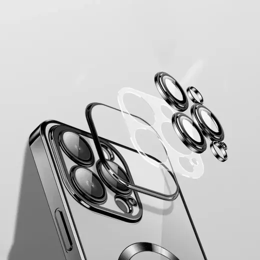Vmax Electroplating Mag TPU case for Samsung Galaxy S25 Ultra black Photo