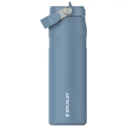 Termosas su šiaudeliu „The IceFlow Bottle Flip Straw 2.0“ 0,7 l mėlynai violetinis