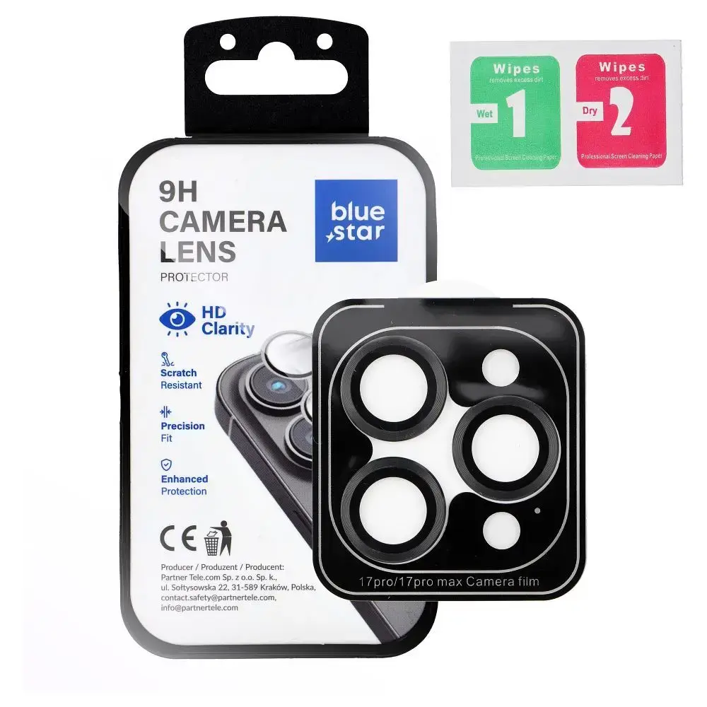 Blue Star Tempered Glass Camera Lens