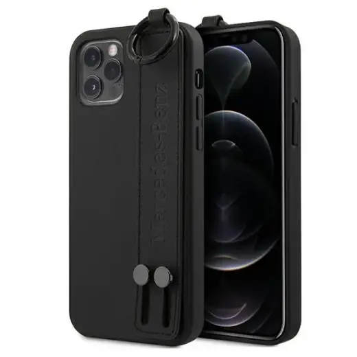 Mercedes MEHCP12LLSSBK iPhone 12 Pro Max 6,7" czarny|black hardcase Strap Line