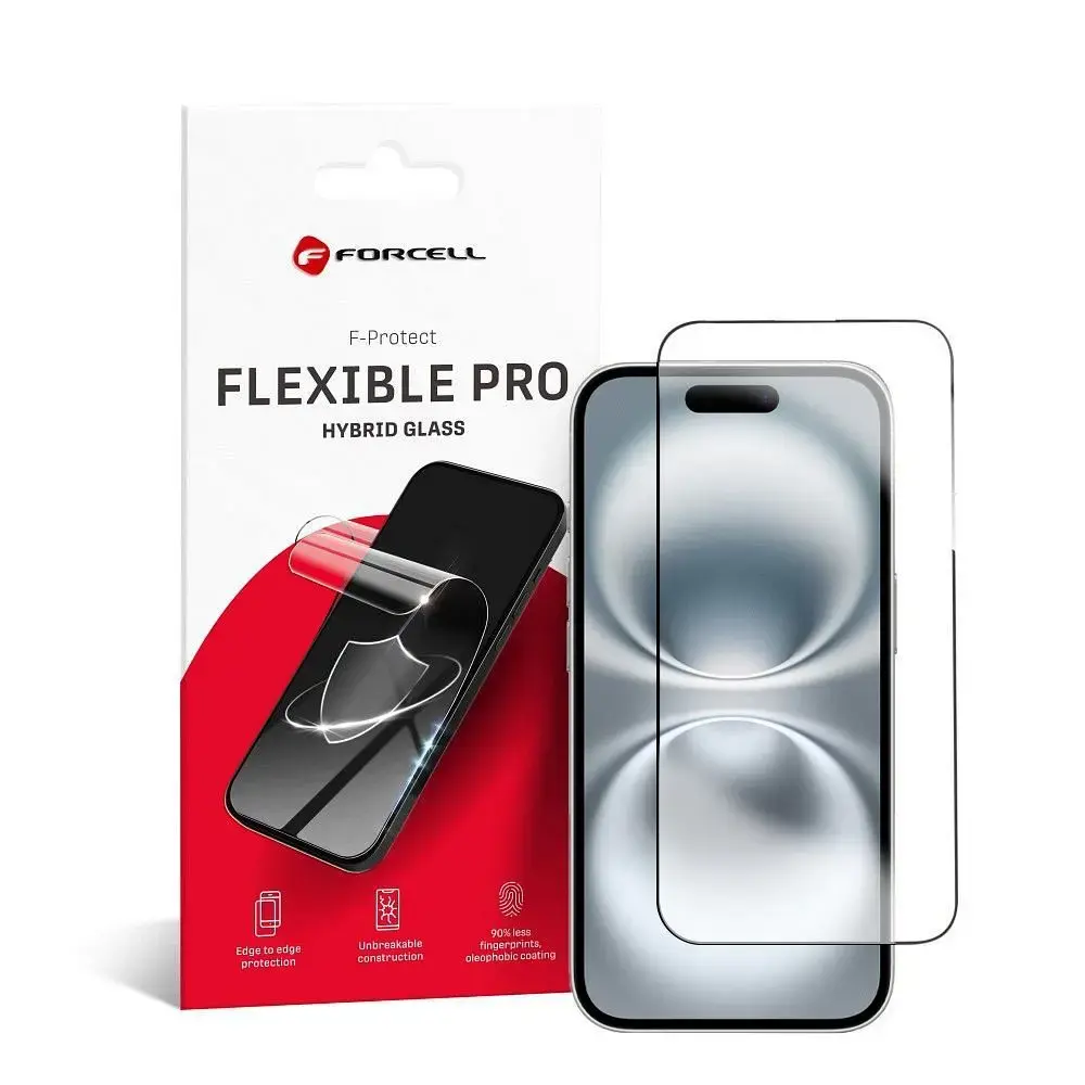 Forcell Flexible 5D aizsargplēve telefona ekrānam iPhone 16
