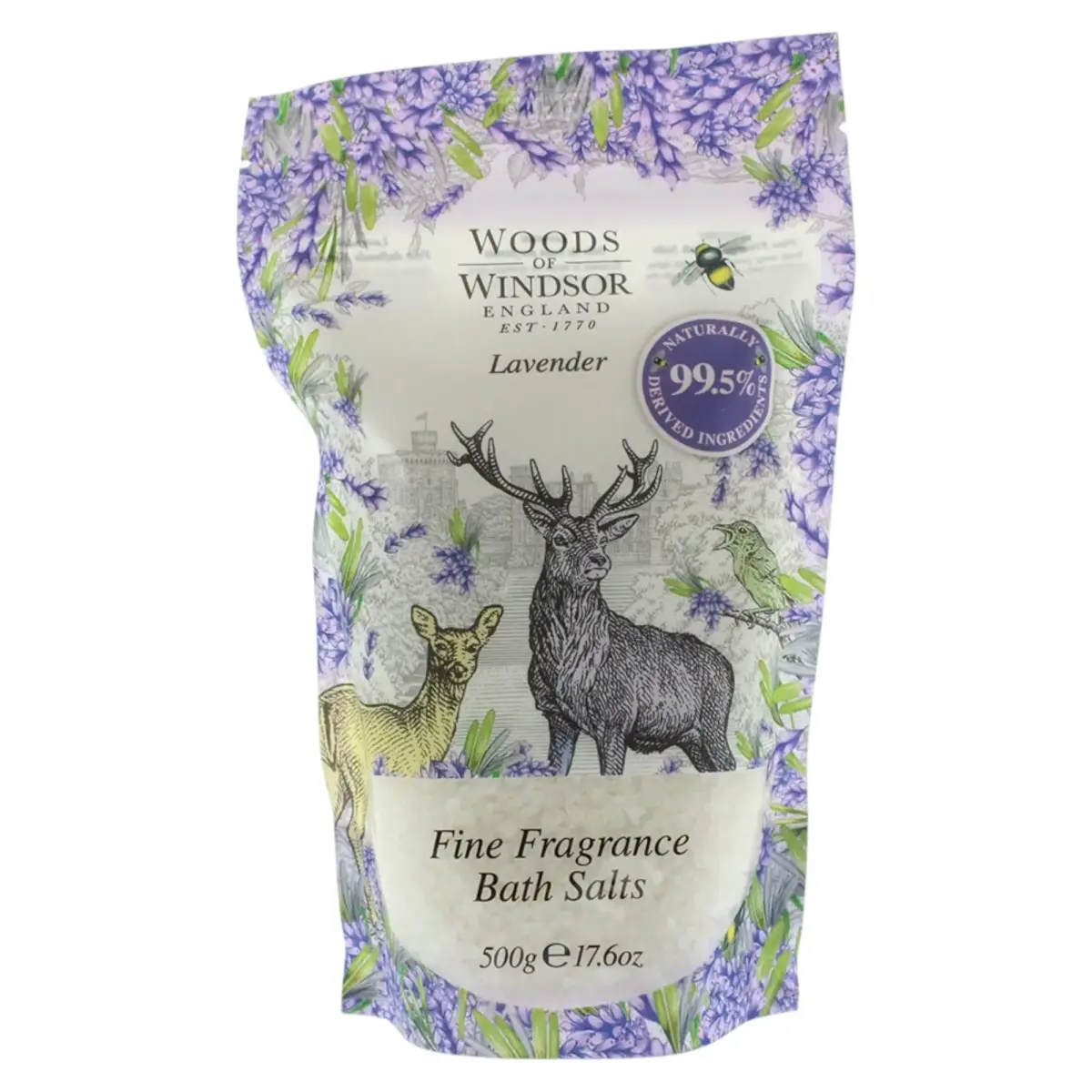 Woods Of Windsor, Lavender, Natural, rejuvenated, Lavender, Bath Salt, 500 g