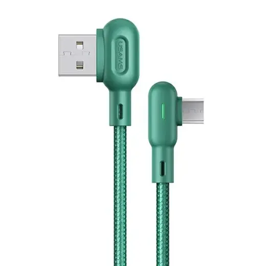 USAMS SJ458USB02 провод для передачи данных и зарядки | USB-A на Micro USB | 10W | 1.2m | зеленый