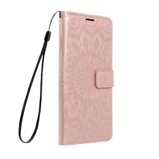MEZZO mandala knyginio tipo telefono dėklas Samsung Galaxy A16 5G (A166) rožinis