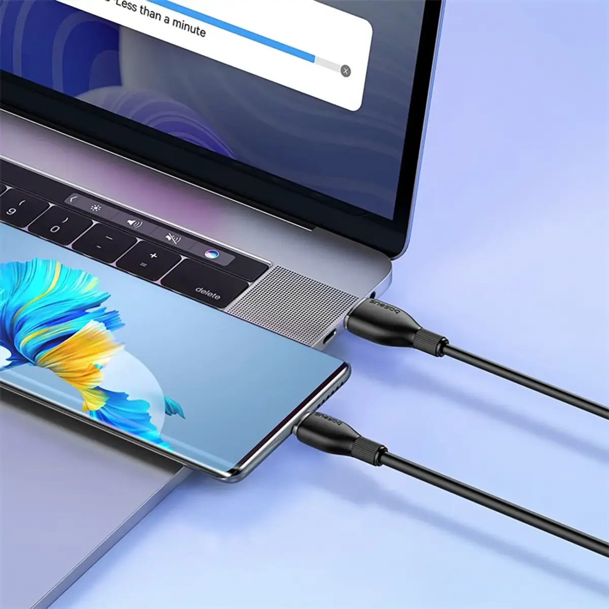 Baseus Pudding 100W USB-A - USB-C Cable 1.2m - Black