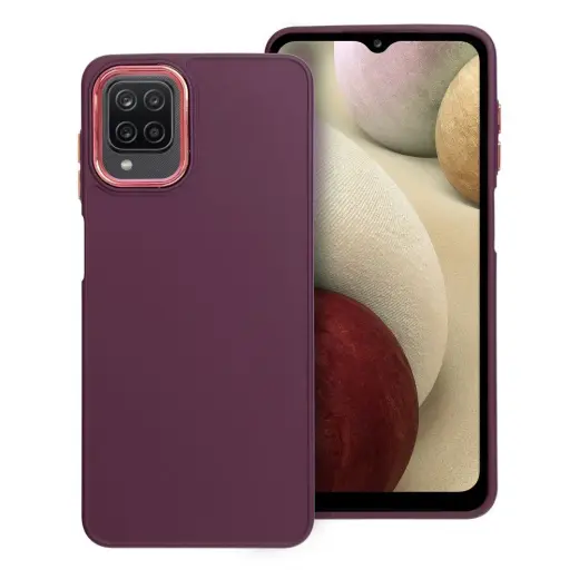 Frame telefono dėklas Samsung Galaxy A12 (A125) | M12 (M127) violetinis
