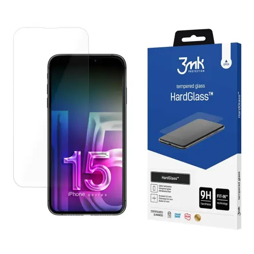 3mk HardGlass™ tempered glass for phone iPhone 15 Pro Max