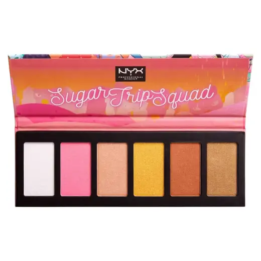 Nyx, Sugar Trip Squad, Cruelty-Free, Shimmering, Highlighter Palette, 01, SQUADHP, 30 g