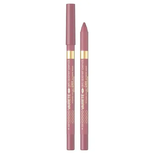 Eveline Cosmetics, Variete, Gel, Lip Liner, 02, Pinkish, 1.3 g