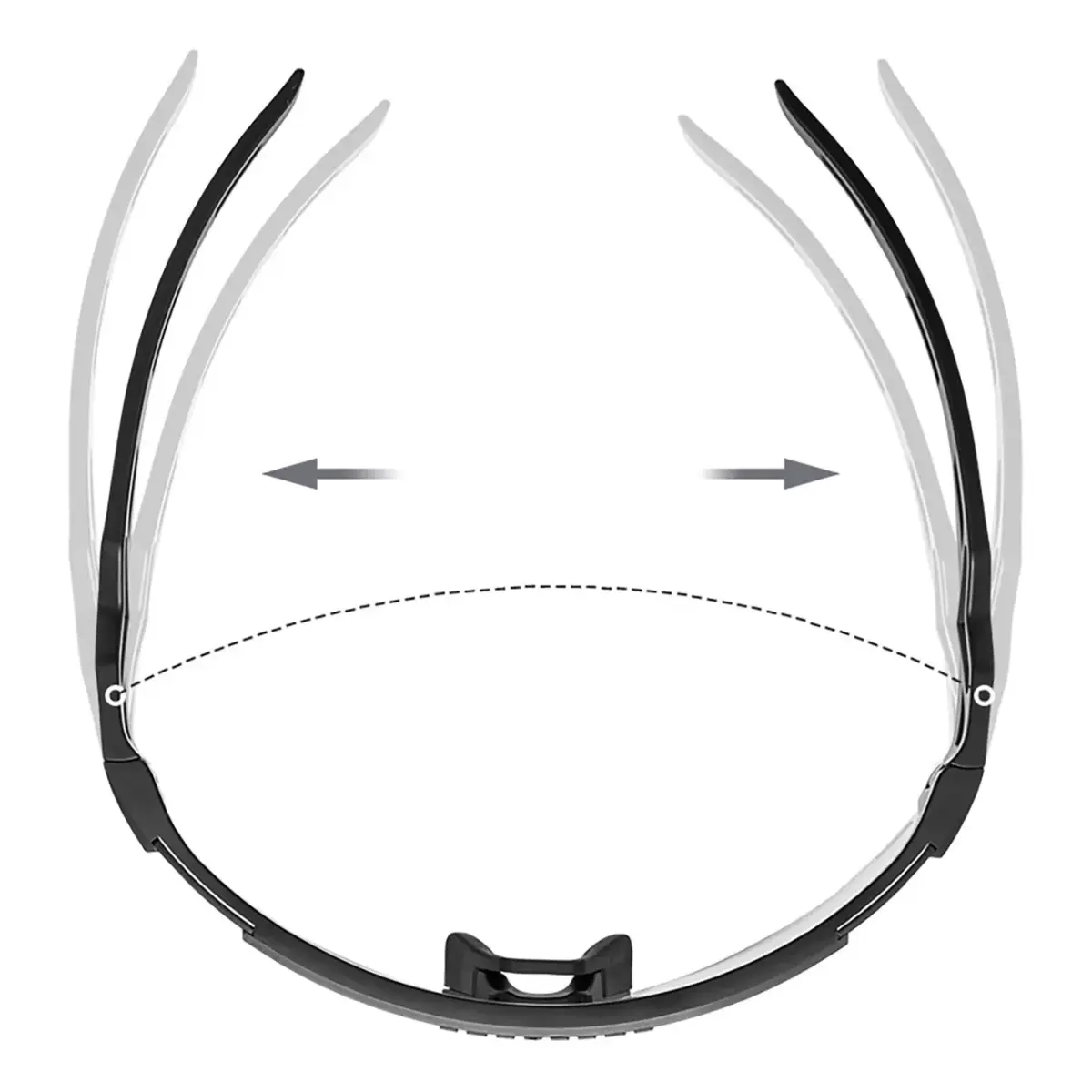 Rockbros Photochromic Cycling Glasses with UV Protection and Corrective Insert - Black