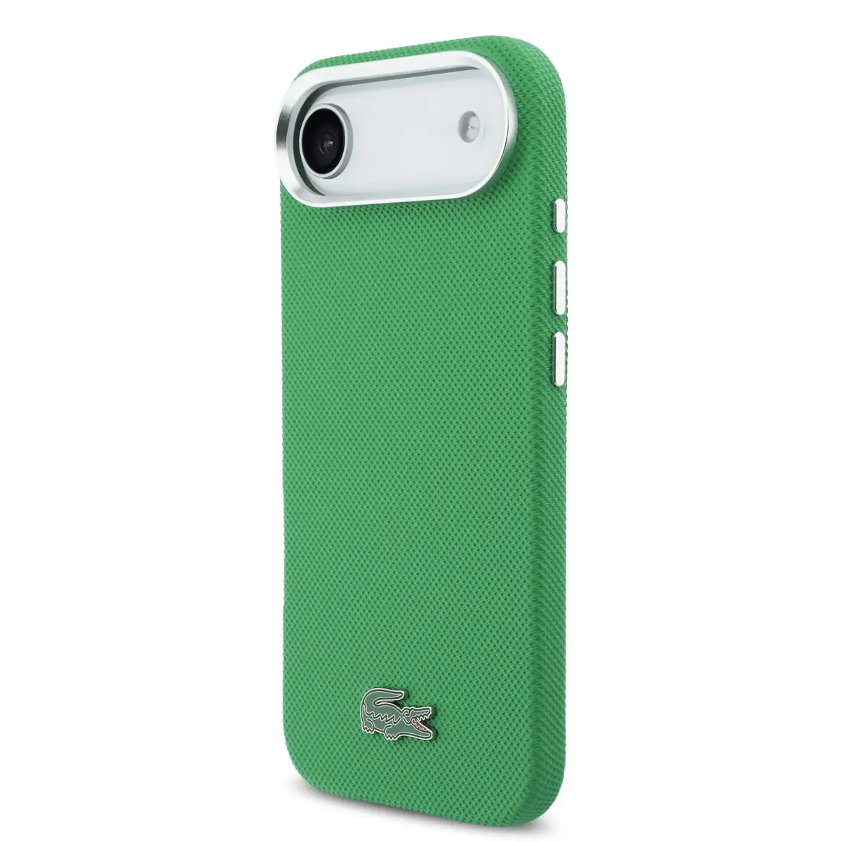 Lacoste Iconic Petit Pique Metal Logo maciņš ar MagSafe atbalstu telefonam iPhone 17 Air zaļš