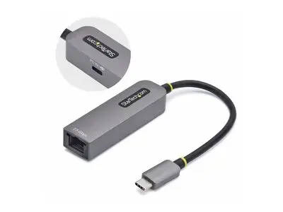 StarTech.com 2.5GbE USB-C to Ethernet Adapter - network adapter - USB-C 3.2 Gen 1 | Thunderbolt 3 - 10M|100M|1G|2.5 Gigabit Ethernet + USB-C 3.2 Gen 1