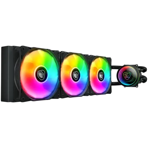 COUGAR Poseidon Elite ARGB 360 AiO Liquid Cooler, Black